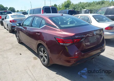 2020 Nissan Sentra Sv Xtronic Cvt из США, поврежденный, VIN 3N1AB8CV2LY229720